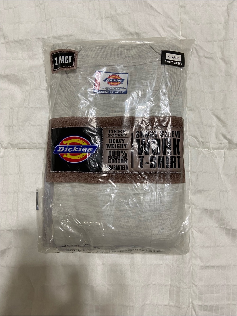 Dickies Men’s Short Sleeve Work Tee - AahGray